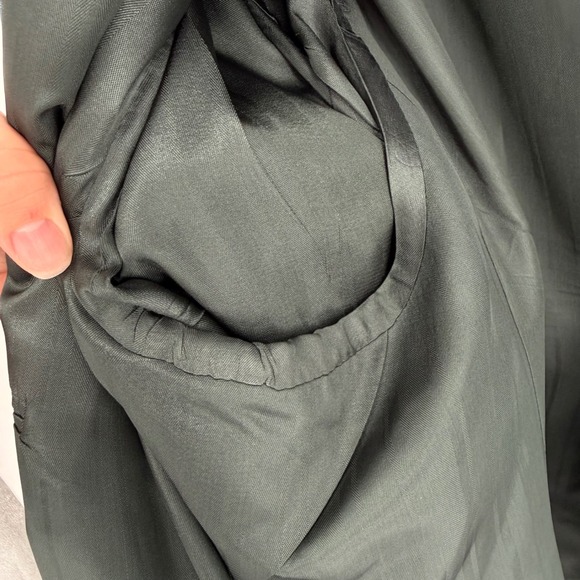 PALM BEACH DARK TEAL GREEN SINGLE BREASTED GOLD BUTTON BLAZER SPORT COAT 56 - Picture 10 of 10